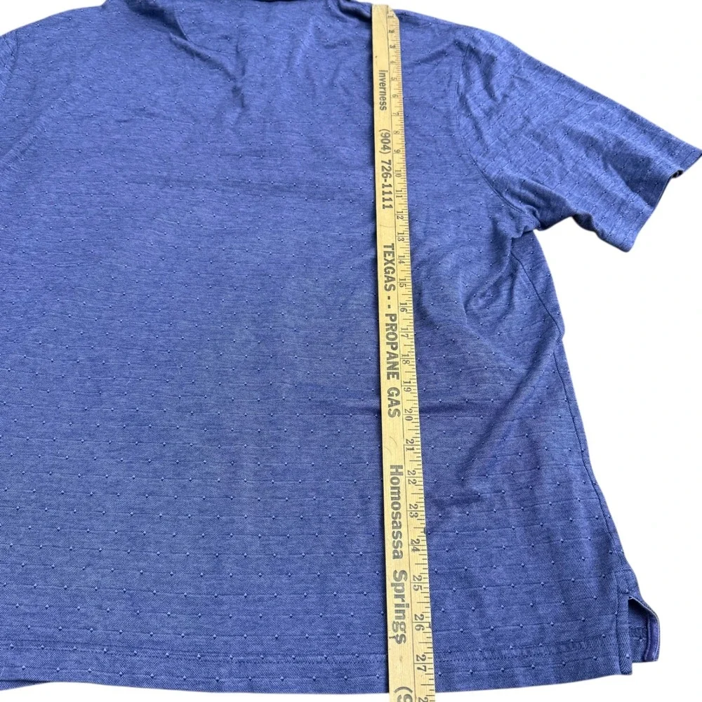 Jos A Bank Traveler Mens XL Purple‎ Geo Print Short Sleeve Polo Shirt